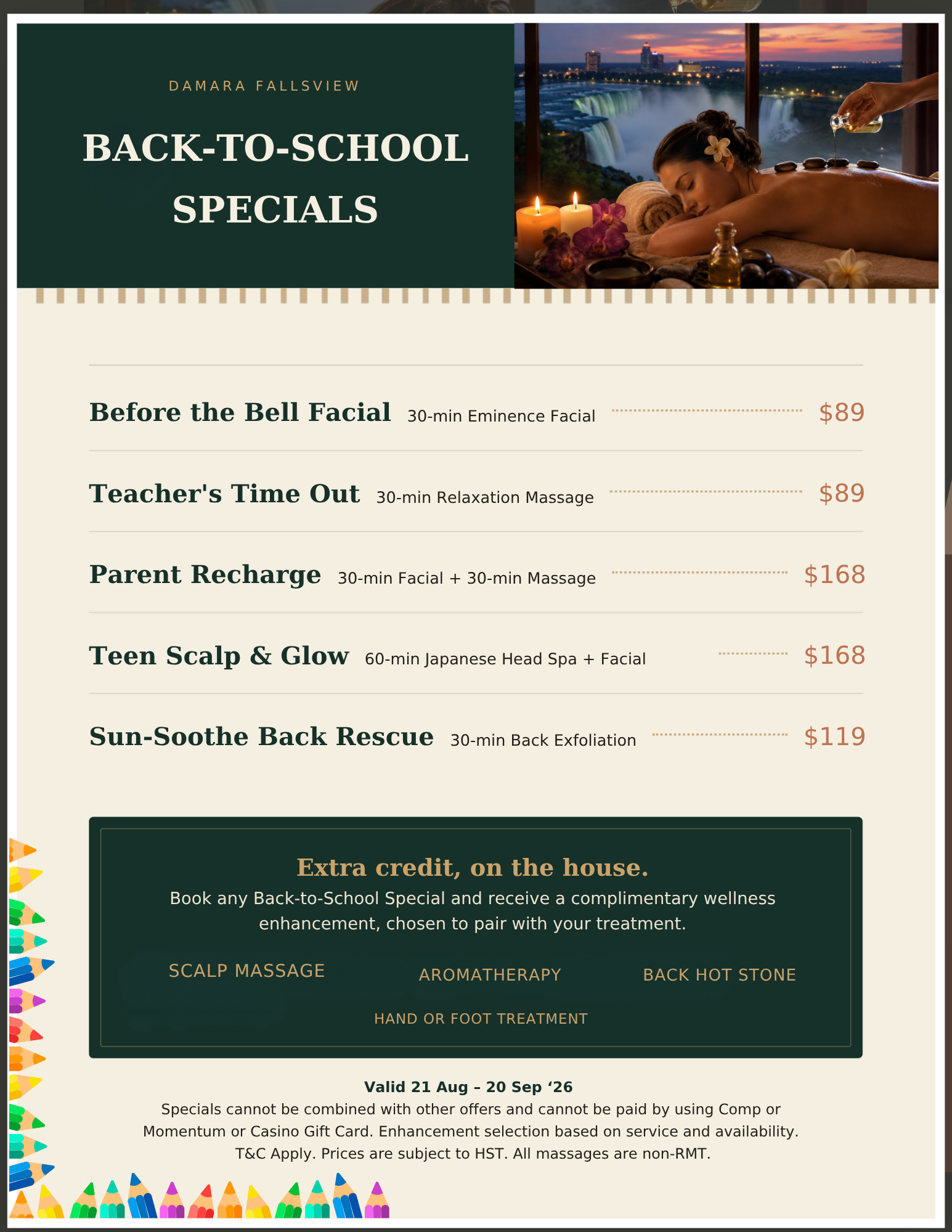 Back-to-school specials