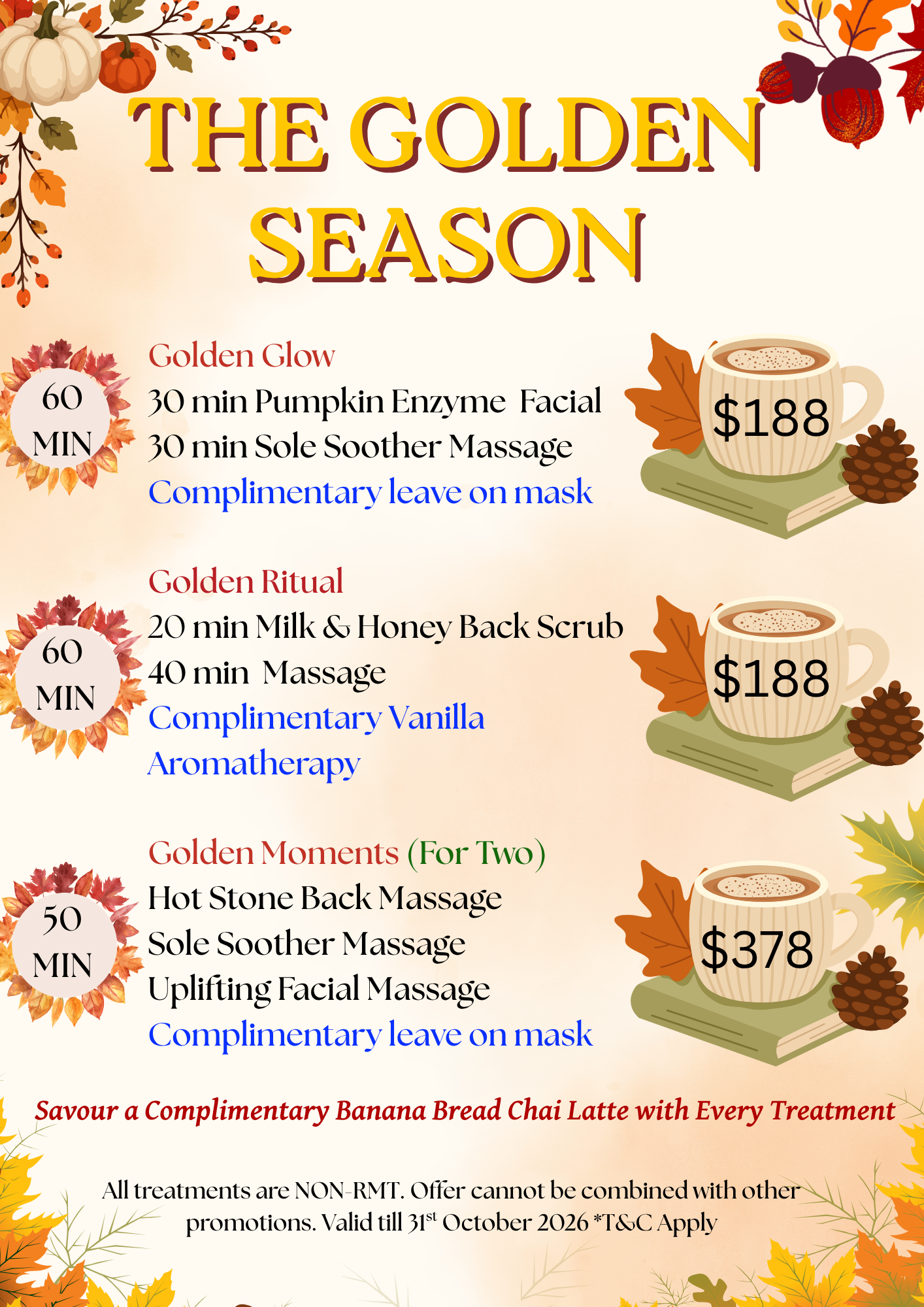 The Golden Season – Fall Spa Offers
